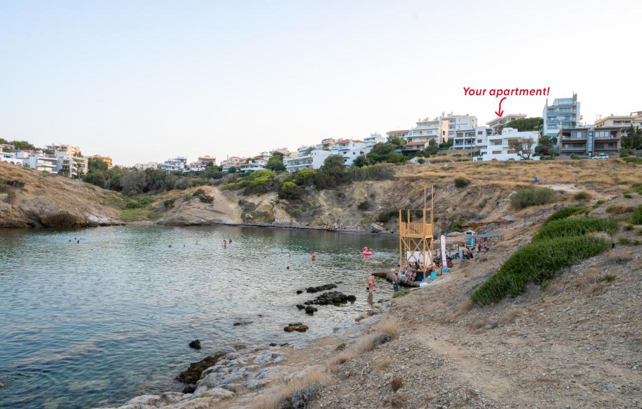 Amazing Sea View, Rafina Port, Athens Airport, Self-Check-In Daire Dış mekan fotoğraf